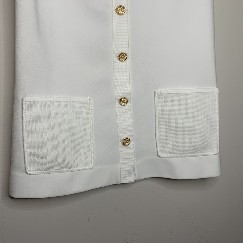Vintage Hedy Knits of Cali Sleeveless Button Up Cardigan Sweater Gold Button S/M - Picture 6 of 16